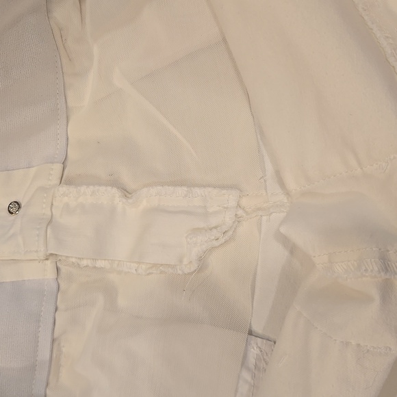 DEMOCRACY AB TECHNOLOGY TAPERED LEG ANKLE/CROPPED WHITE JEANS. SIZE 20 W. - Picture 6 of 13